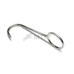 Hák řeznický s okem, nerez A2