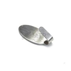 Haken selbstklebend, oval, Edelstahl A2