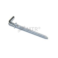 L-alakú kampós csavar peremmel