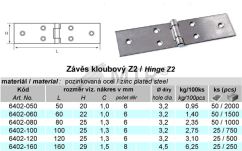 Specification Table (1)