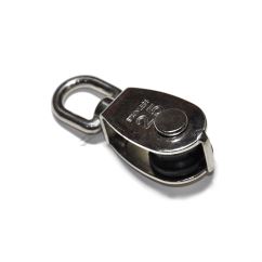 Edelstahlrolle drehbar mit Nylonrolle, Edelstahl A4