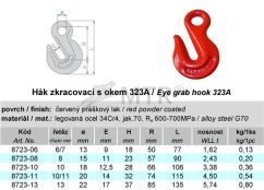 Hák zkracovací s okem 323A