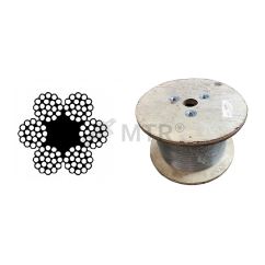 Lano ocelové 6x19M-FC, velká cívka