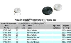 Kluzák plastový natloukací