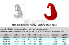 Hák pro kotevní řetězy
