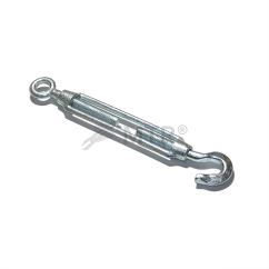 DIN 1480 jellegű öntöttvas feszítőcsavar, szem–horog