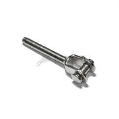 Koncovka lisovací s vidlicí, nerez A4