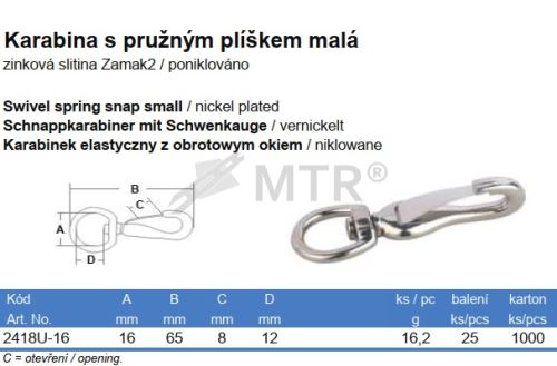 Specifikációs táblázat