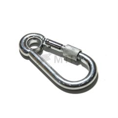 Tűzoltó karabiner szemmel és biztosítóval