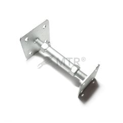 Állítható oszloptalp, négyzet alakú