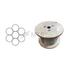 Acélkötél 1x7, nagy tekercs