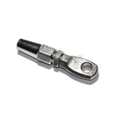 Koncovka samosvorná s okem, nerez A4