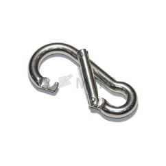 Karabiner mit umgekehrter Sicherung, Edelstahl A4